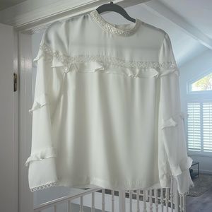 Lovely J crew cream blouse. Only worn once. Great condition and timeless piece.